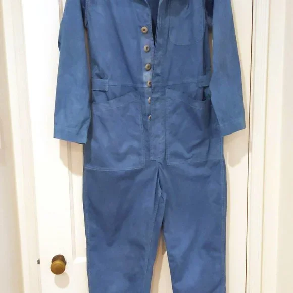 Alex Mill Standard Jumpsuit in Cotton Twill Flight Blue